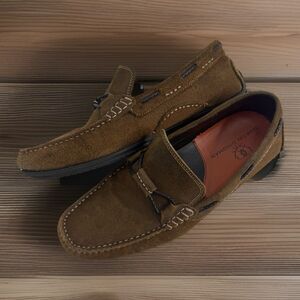 Martin Dingman Montgomery Knot Suede Loafers Sz 9 Slip On Driving Brazil